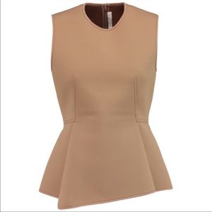 Alexander Wang Neoprene Pique Peplum top